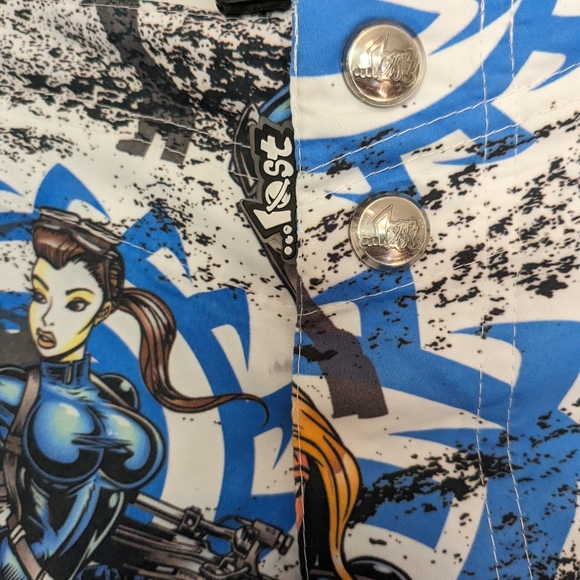 Men's Long Shorts with Wild Fighting Girls Design Lost Enterprises boardshorts - Picture 3 of 5